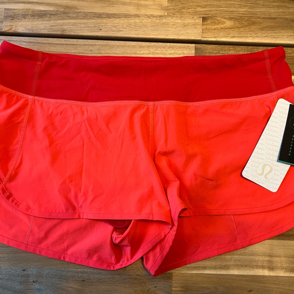 lululemon OG Speed Shorts FLAR/TUED Size 10 NWT